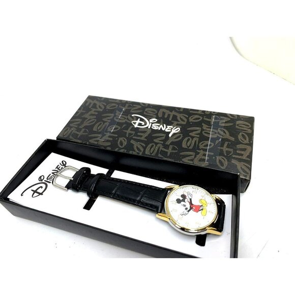Disney Mickey Mouse Women\'s Watch White Dial Quartz Black Leather Band W002755 main image 6